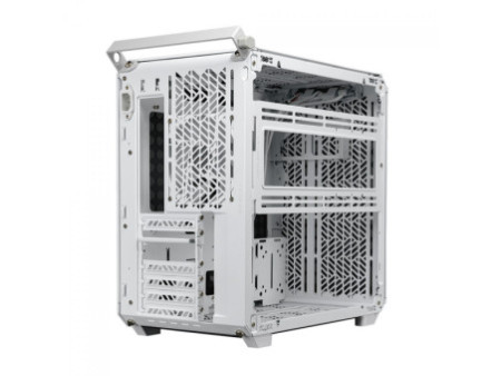 Gabinete Gamer Cooler Master Qube 500 Flatpack, Mid-Tower, Vidro Temperado, E-ATX, Preto, Sem Fonte, Com 1 Fan, Q500-KGNN-S00