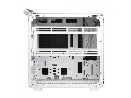Gabinete Gamer Cooler Master Qube 500 Flatpack, Mid-Tower, Vidro Temperado, E-ATX, Preto, Sem Fonte, Com 1 Fan, Q500-KGNN-S00