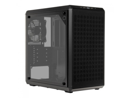 Gabinete Gamer Cooler Master Qube 500 Flatpack, Mid-Tower, Vidro Temperado, E-ATX, Branco, Sem Fonte, Com 1 Fan, Q500-WGNN-S00