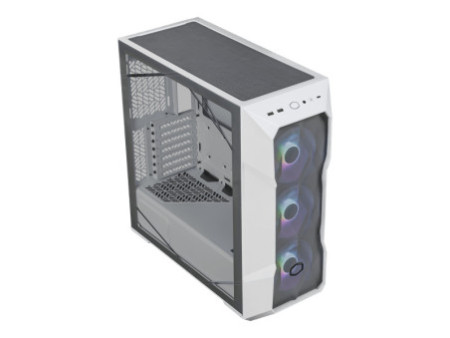 Gabinete Gamer Cooler Master CMP 320L, Mid Tower, Vidro Temperado, ARGB, mATX, Com 1 Fan, Black, CP320-KGNN-S03