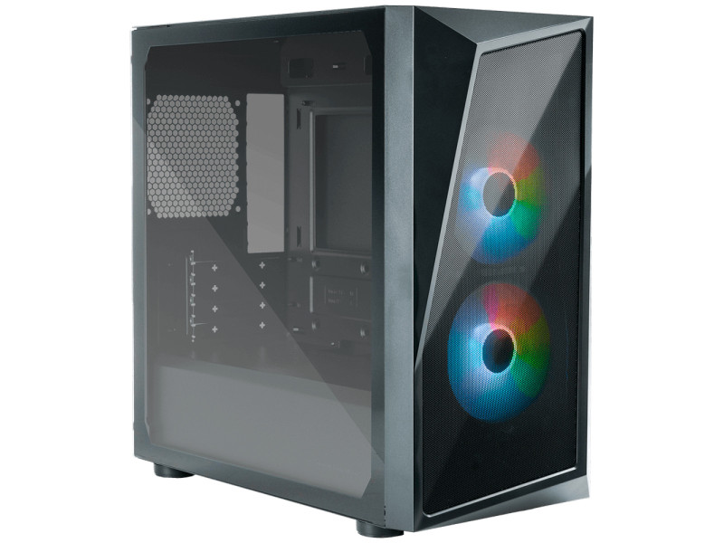 Gabinete Gamer Cooler Master CMP 520, Mid Tower, Vidro Temperado, ARGB, ATX, Com 3 Fan, Black, CP520-KGNN-S00