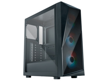 Gabinete Gamer Cooler Master Elite 300 Steel, Mid Tower, Com 1 Fan, Black, Sem Fonte, Com ODD, E300-KN5N-S00