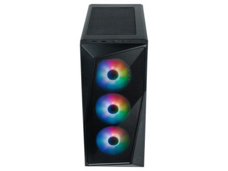 Gabinete Gamer Cooler Master Elite 300 Steel, Mid Tower, Com 1 Fan, Black, Sem Fonte, Com ODD, E300-KN5N-S00