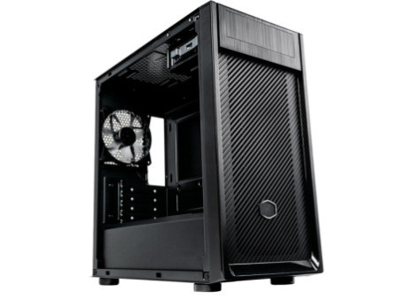 Gabinete Gamer Cooler Master Elite 300 TG, Mid Tower, Com 1 Fan, Black, Sem Fonte, Com ODD, E300-KG5N-S00