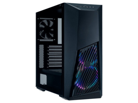Gabinete Gamer Cooler Master Masterbox MB600L V2 Steel, Mid Tower, Black, Sem Fonte, Com 1 Fan, MB600L2-KNNN-S00