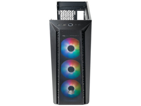 Gabinete Gamer Cooler Master Masterbox 520, Mid Tower, Vidro Temperado, ATX, White, Com 4 Fans, ARGB, MB520-WGNN-S01