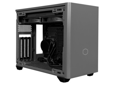 Gabinete Gamer Cooler Master MasterBox NR200P, White, Mini ITX, Vidro Temperado, Sem Fonte, Com 2 Fans, MCB-NR200P-WGNN-S00