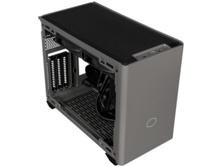 Gabinete Gamer Cooler Master MasterBox NR200P, White, Mini ITX, Vidro Temperado, Sem Fonte, Com 2 Fans, MCB-NR200P-WGNN-S00