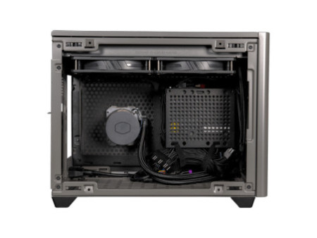 Gabinete Gamer Cooler Master MasterBox NR200P, White, Mini ITX, Vidro Temperado, Sem Fonte, Com 2 Fans, MCB-NR200P-WGNN-S00