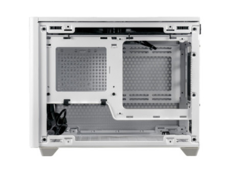 Gabinete Gamer Cooler Master MasterBox NR200P, Black, Mini ITX, Vidro Temperado, Sem Fonte, Com 2 Fans, MCB-NR200P-KGNN-S00
