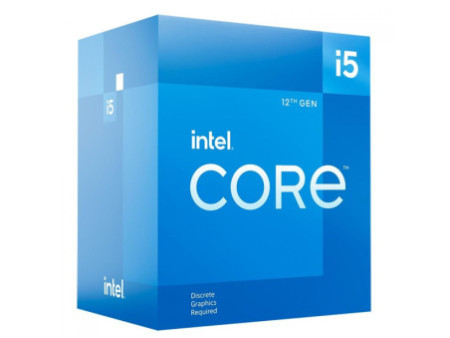 Processador Intel Core i5 12400F, 2.5GHz (4.4GHz Turbo), 12ª Geração, 6-Cores 12-Threads, LGA 1700, Com Cooler, BX8071512400F