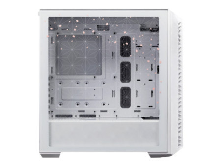 Gabinete Gamer Cooler Master MasterBox 500, Mid Tower, Vidro Temperado, Black, Sem Fonte, Com 2 Fans, MB500-KGNN-S00