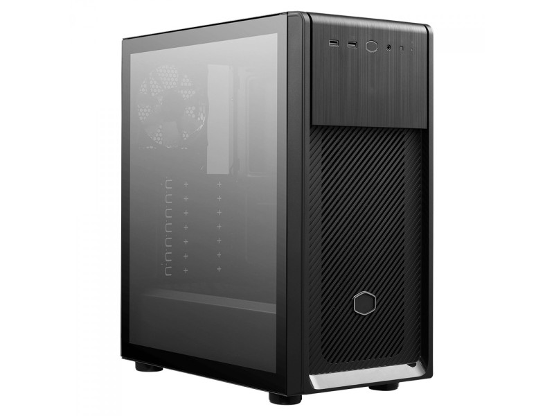 Gabinete Gamer Cooler Master CMP 510, Mid Tower, RGB, Vidro Temperado, Black, Sem Fonte, Com 3 Fans, CP510-KGNN-S00