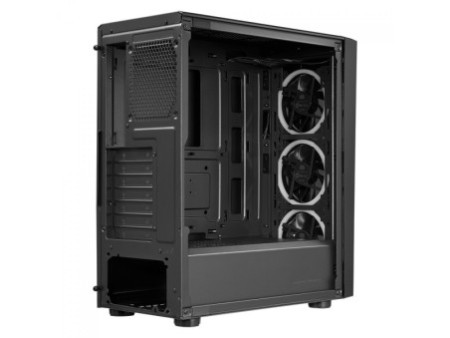 Gabinete Gamer Cooler Master CMP 510, Mid Tower, RGB, Vidro Temperado, Black, Sem Fonte, Com 3 Fans, CP510-KGNN-S02