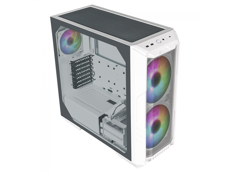Gabinete Gamer Cooler Master Masterbox MB600L V2, Mid Tower, Black, Sem Fonte, Com 1 Fan, MB600L2-KGNN-S00