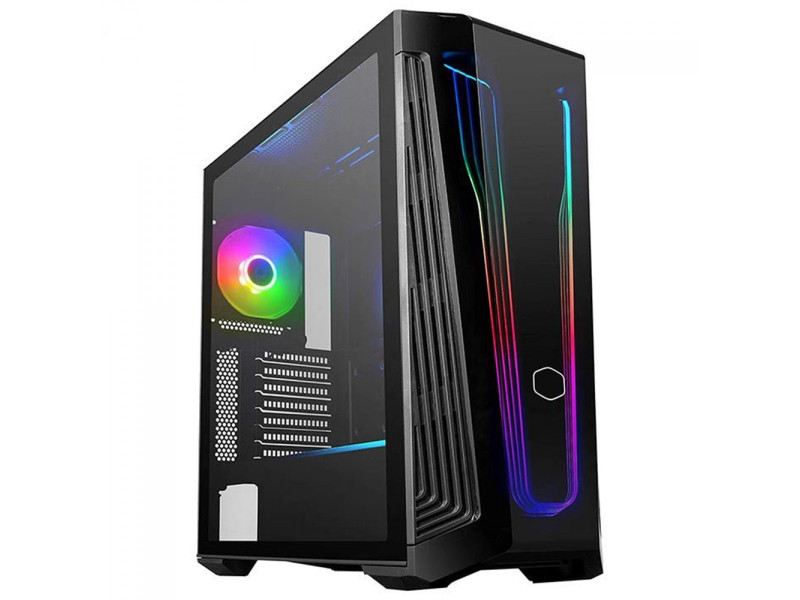 Gabinete Cooler Master Elite 500, Mid Tower, Vidro Temperado, Black, ATX, Sem Fonte, Com 1 Fan, Com ODD, E500-KG5N-S00 Gabinete Cooler Master Elite 500, Mid Tower, Vidro Temperado, Black, ATX, Sem Fonte, Com 1 Fan, Com ODD, E500-KG5N-S00