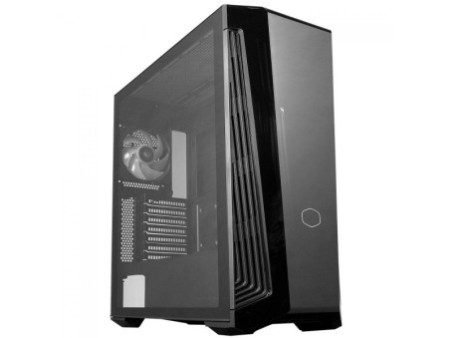 Gabinete Cooler Master Elite 500, Mid Tower, Vidro Temperado, Black, ATX, Sem Fonte, Com 1 Fan, Com ODD, E500-KG5N-S00