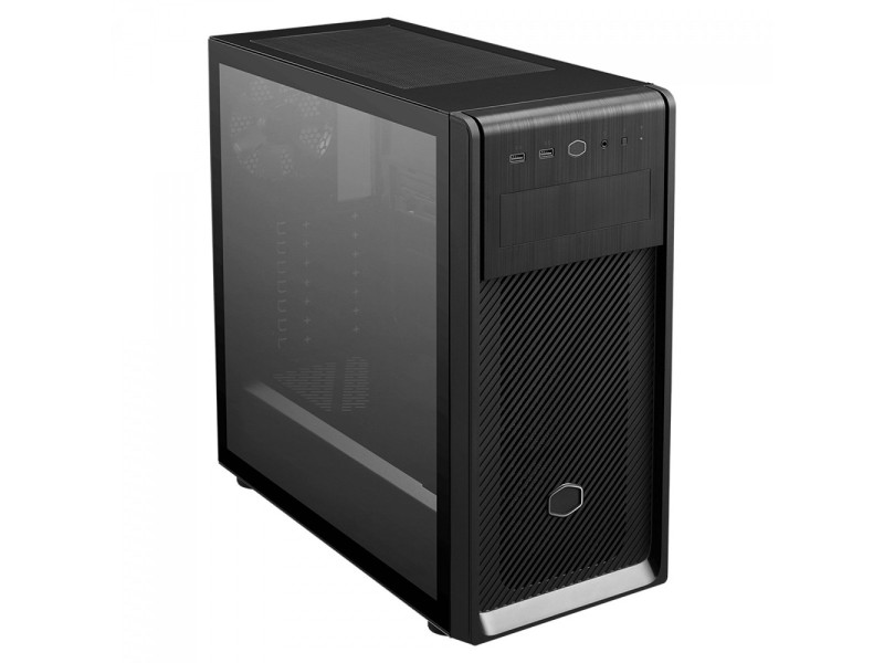 Gabinete Gamer Cooler Master MasterBox MB311L, Mini Tower, Vidro Temperado, Black, Micro ATX, Sem Fonte, Com 1 Fan, MCB-B311L-KG
