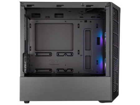 Gabinete Gamer Cooler Master MasterBox MB320L, Mini Tower, Vidro Temperado, Black, Micro ATX, Sem Fonte, Com 1 Fan, MCB-B320L-KG