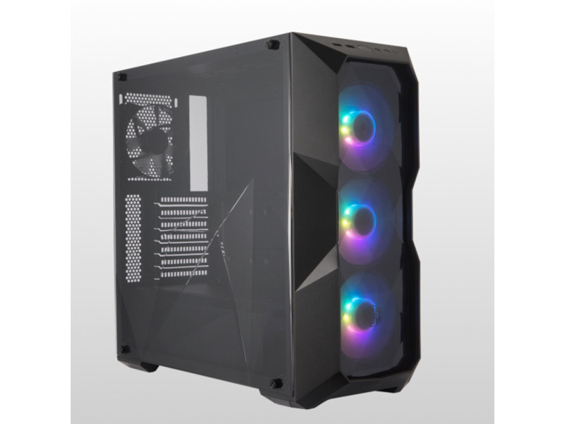 Gabinete Gamer Cooler Master MasterCase H500P Mesh ARGB, Mid Tower, Vidro Temperado, Gun Metal Grey, Sem Fonte, Com 3 Fans