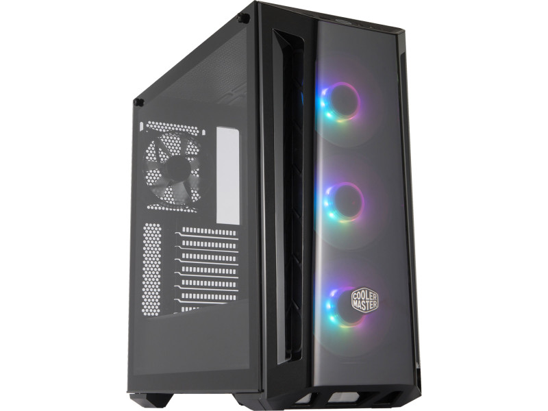 Gabinete Gamer Cooler Master Masterbox MB511, ARGB, Mid Tower, Black, Sem Fonte, Com 3 Fans, MCB-B511D-KGNN-RGA Gabinete Gamer Cooler Master Masterbox MB511, ARGB, Mid Tower, Black, Sem Fonte, Com 3 Fans, MCB-B511D-KGNN-RGA