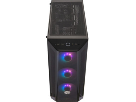 Gabinete Gamer Cooler Master Masterbox MB511, ARGB, Mid Tower, Black, Sem Fonte, Com 3 Fans, MCB-B511D-KGNN-RGA