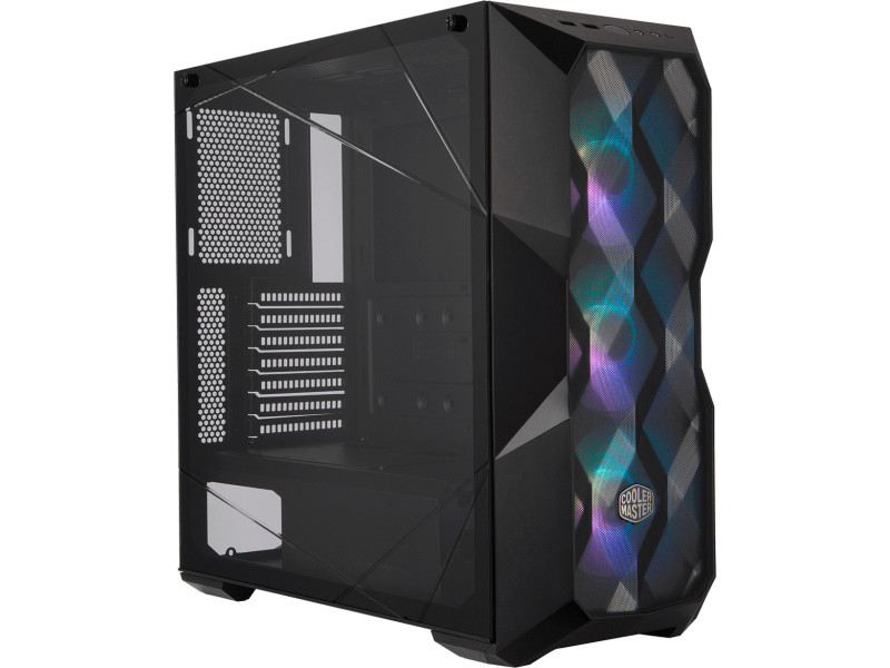 Gabinete Gamer Cooler Master MasterBox NR400, Mini Tower, Vidro Temperado, Com 2 Fans, Black, Sem Fonte, MCB-NR400-KGNN-S00