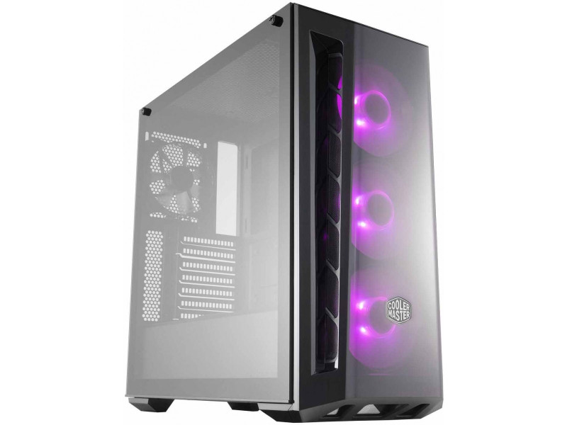 Gabinete Gamer Cooler Master, MasterCase H500M, Mid Tower, Vidro Temperado, Black, Sem Fonte, Com 3 Fans, MCM-H500M-IHNN-S00