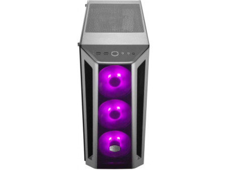 Gabinete Gamer Cooler Master, MasterCase H500M, Mid Tower, Vidro Temperado, Black, Sem Fonte, Com 3 Fans, MCM-H500M-IHNN-S00