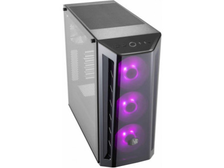 Gabinete Gamer Cooler Master, MasterCase H500M, Mid Tower, Vidro Temperado, Black, Sem Fonte, Com 3 Fans, MCM-H500M-IHNN-S00