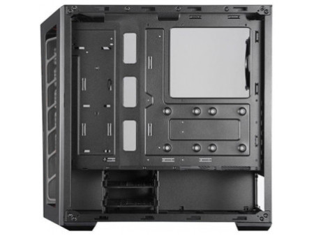 Gabinete Gamer Cooler Master Masterbox MB511, Mid Tower, Black, Sem Fonte, Com 1 Fan, MCB-B511D-KANN-S00-Red