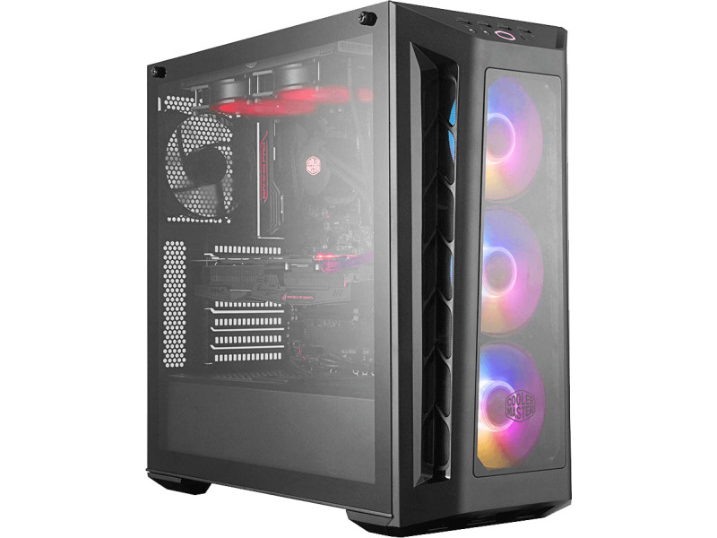 Gabinete Gamer Cooler Master Masterbox Q300L, Mini Tower, Black, Sem Fonte, Com 1 Fan, MCB-Q300L-KANN-S00