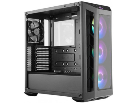 Gabinete Gamer Cooler Master Masterbox Q300L, Mini Tower, Black, Sem Fonte, Com 1 Fan, MCB-Q300L-KANN-S00