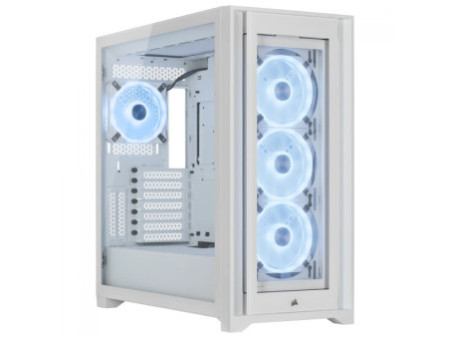 Gabinete Gamer Corsair Crystal 280x RGB, Mini Tower, Vidro Temperado, White, Sem Fonte, CC-9011137-WW