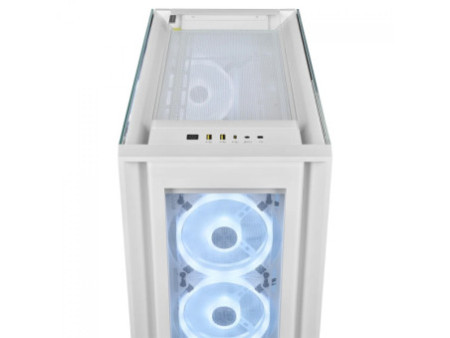 Gabinete Gamer Corsair Crystal 280x RGB, Mini Tower, Vidro Temperado, White, Sem Fonte, CC-9011137-WW