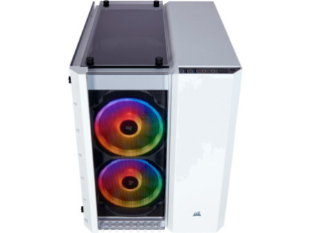 Gabinete Gamer Corsair Crystal 280x, Mini Tower, Vidro Temperado, White, Sem Fonte, CC-9011136-WW