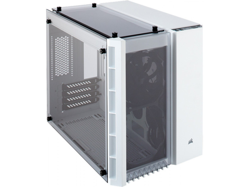 Gabinete Gamer Corsair, Icue 220T AirFlow White, Mid Tower, Vidro Temperado, ATX, White, CC-9011174-WW, Sem Fonte, Com 3 Fans