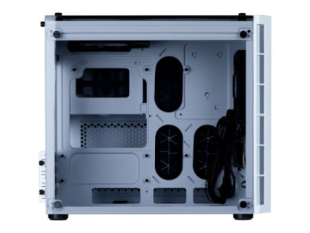 Gabinete Gamer Corsair, Icue 220T AirFlow White, Mid Tower, Vidro Temperado, ATX, White, CC-9011174-WW, Sem Fonte, Com 3 Fans
