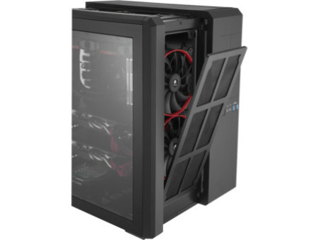 Gabinete Gamer Corsair, Graphite 760T, Full Tower, Acrílico, Black, Sem Fonte, Com 3 Fans, CC-9011073-WW