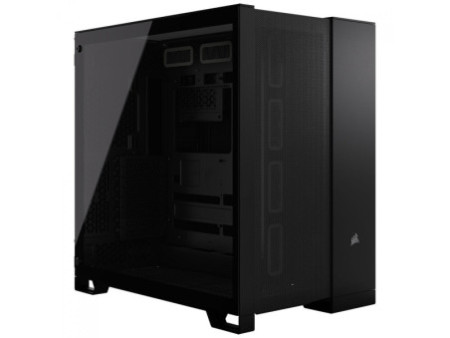 Gabinete Gamer Corsair iCUE LINK 6500X, Mid Tower, Vidro Temperado, E-ATX, Black, Sem Fonte, Com 3 Fans RGB, CC-9011269-WW