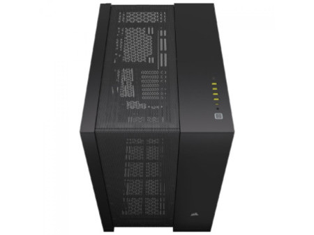 Gabinete Gamer Corsair iCUE LINK 6500X, Mid Tower, Vidro Temperado, E-ATX, Black, Sem Fonte, Com 3 Fans RGB, CC-9011269-WW