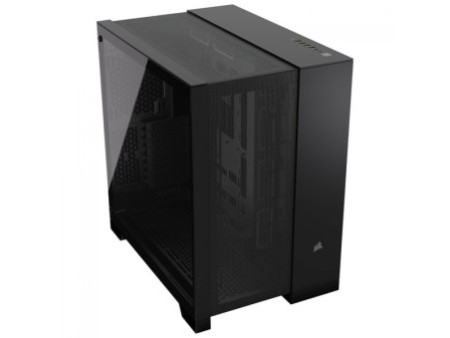 Gabinete Gamer Corsair iCUE LINK 6500X, Mid Tower, Vidro Temperado, E-ATX, Black, Sem Fonte, Com 3 Fans RGB, CC-9011269-WW