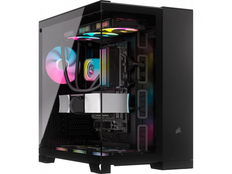 Gabinete Gamer Corsair 6500D AIRFLOW, Mid Tower, Mesh, Vidro Temperado, E-ATX, Sem Fan, White, CC-9011260-WW Gabinete Gamer Corsair 6500D AIRFLOW, Mid Tower, Mesh, Vidro Temperado, E-ATX, Sem Fan, White, CC-9011260-WW