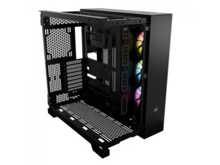 Gabinete Gamer Corsair 6500D AIRFLOW, Mid Tower, Mesh, Vidro Temperado, E-ATX, Sem Fan, White, CC-9011260-WW