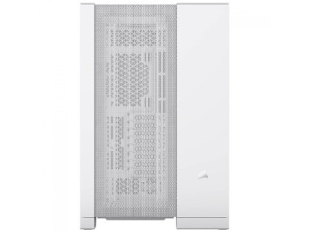 Gabinete Gamer Corsair iCUE LINK 6500X, Mid Tower, Vidro Temperado, E-ATX, White, Sem Fonte, Com 3 Fans RGB, CC-9011270-WW