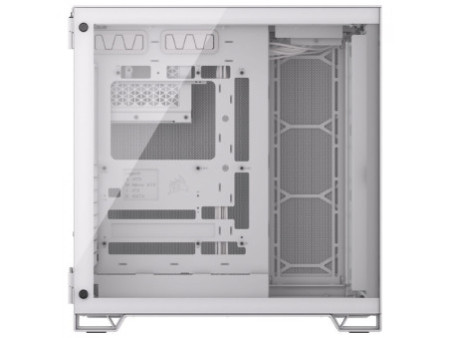 Gabinete Gamer Corsair iCUE LINK 6500X, Mid Tower, Vidro Temperado, E-ATX, White, Sem Fonte, Com 3 Fans RGB, CC-9011270-WW
