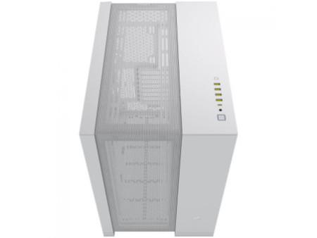 Gabinete Gamer Corsair iCUE LINK 6500X, Mid Tower, Vidro Temperado, E-ATX, White, Sem Fonte, Com 3 Fans RGB, CC-9011270-WW