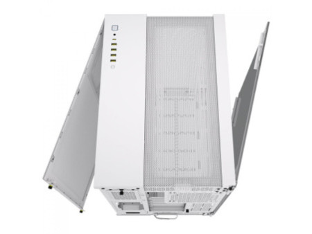Gabinete Gamer Corsair iCUE LINK 6500X, Mid Tower, Vidro Temperado, E-ATX, White, Sem Fonte, Com 3 Fans RGB, CC-9011270-WW