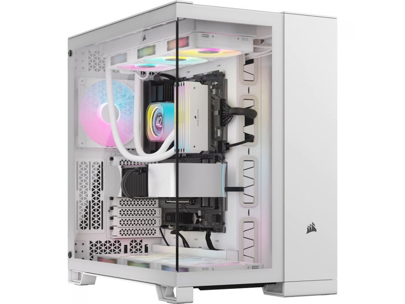 Gabinete Gamer Corsair 6500X, Mid Tower, Vidro Temperado, E-ATX, Sem Fan, White, CC-9011258-WW Gabinete Gamer Corsair 6500X, Mid Tower, Vidro Temperado, E-ATX, Sem Fan, White, CC-9011258-WW