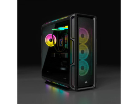 Gabinete Gamer Corsair iCUE 5000T RGB, Mid Tower, Vidro Temperado, White, ATX, Sem Fonte, Com 3 Fans, CC-9011231-WW